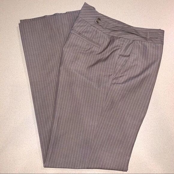 Ann Klein Micro Pinstripe Lined Dress Pant Size 6 - Picture 1 of 9